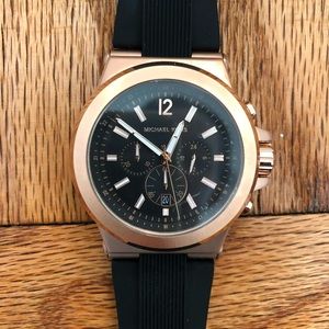Mens MK Chronograph Rose Gold Watch